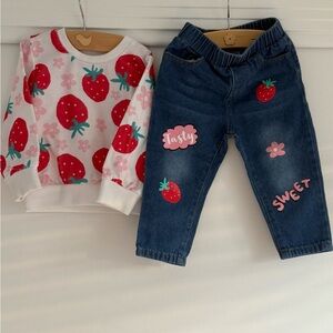 Strawberry Set 🍓 12–18 Months